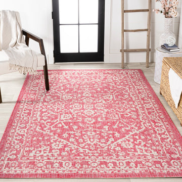 Malta Bohemian Medallion Textured Weave Indoor/outdoor Area Rug
